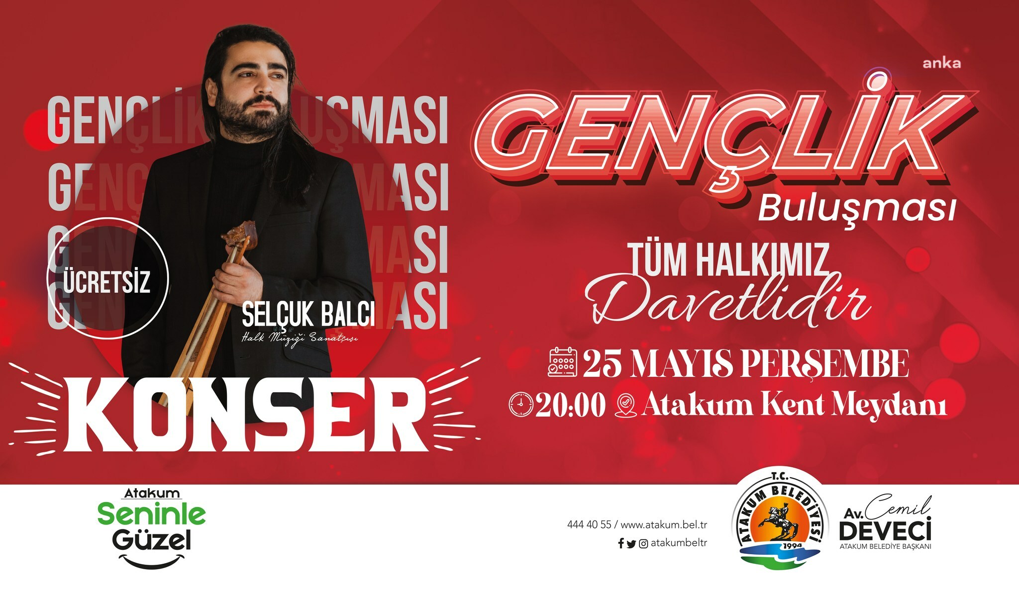 SELÇUK BALCI, ATAKUM’DA GENÇLERLE BULUŞUYOR
