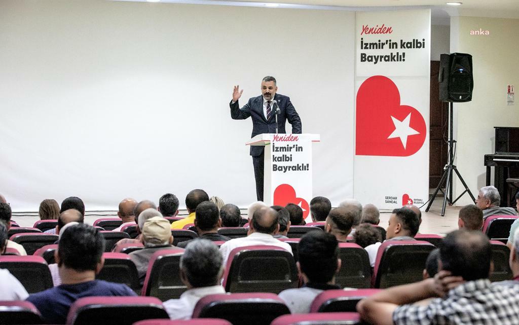 BAYRAKLI BELEDİYE BAŞKANI SANDAL, HAYMANALILARLA BULUŞTU