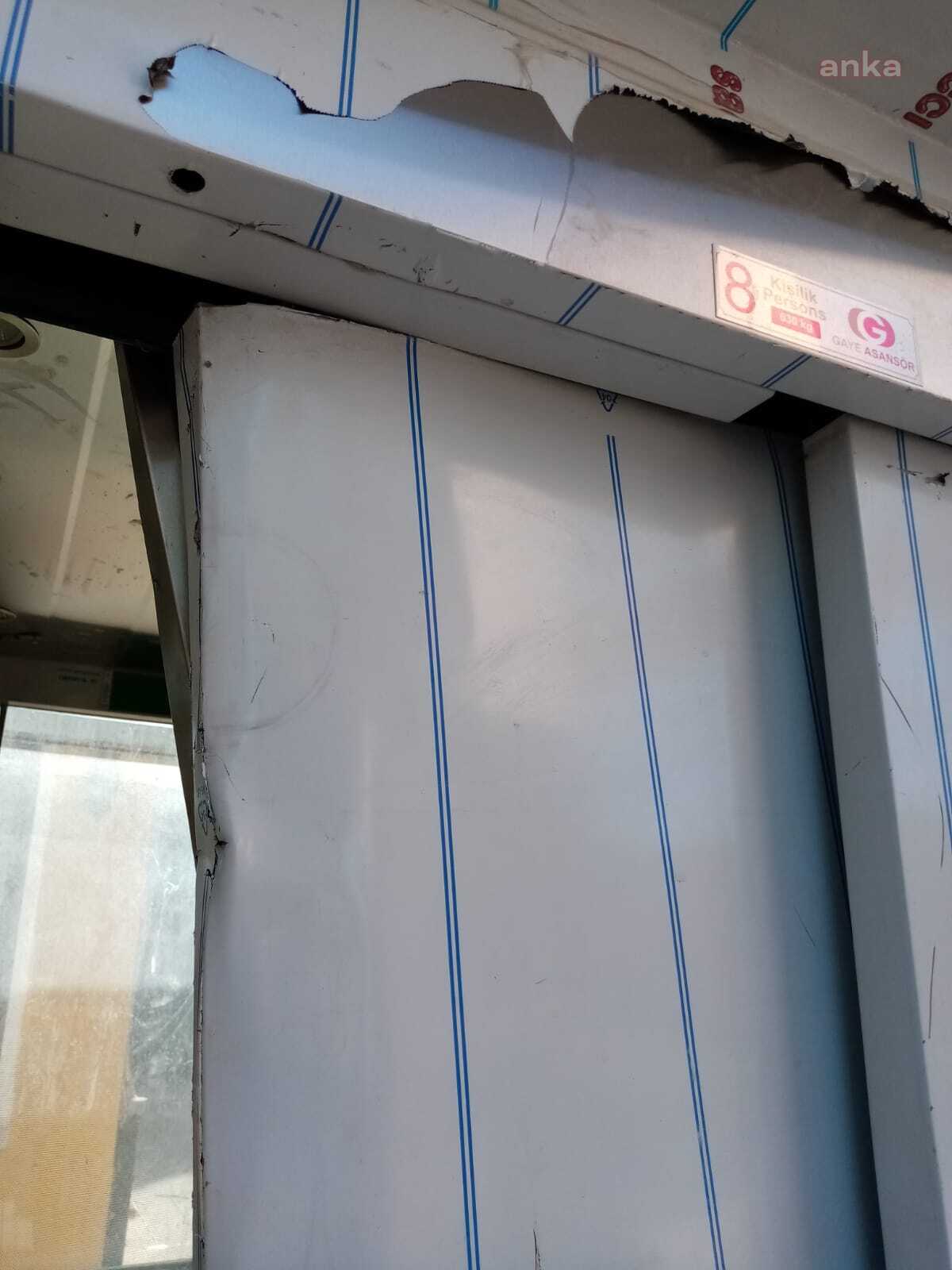 BURDUR'DA ÜST GEÇİT ASANSÖRÜNE SALDIRI