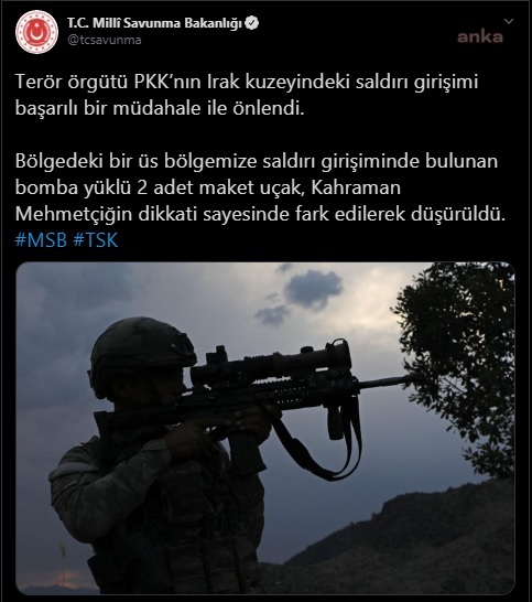 MAKET UÇAKLI SALDIRI SON ANDA ÖNLENDİ