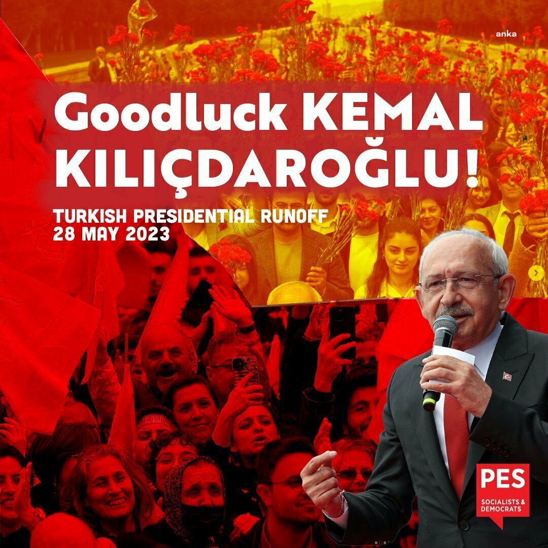 AVRUPA SOSYALİSTLER PARTİSİ: “BİRLEŞİK MUHALEFETİN CHP'Lİ CUMHURBAŞKANI ADAYI KEMAL KILIÇDAROĞLU'NU DESTEKLİYORUZ. ERDOĞAN İLE GEÇEN 20 YILLIK OTORİTER REJİMİN ARDINDAN TÜRKİYE BİR DEĞİŞİMİ HAK EDİYOR”