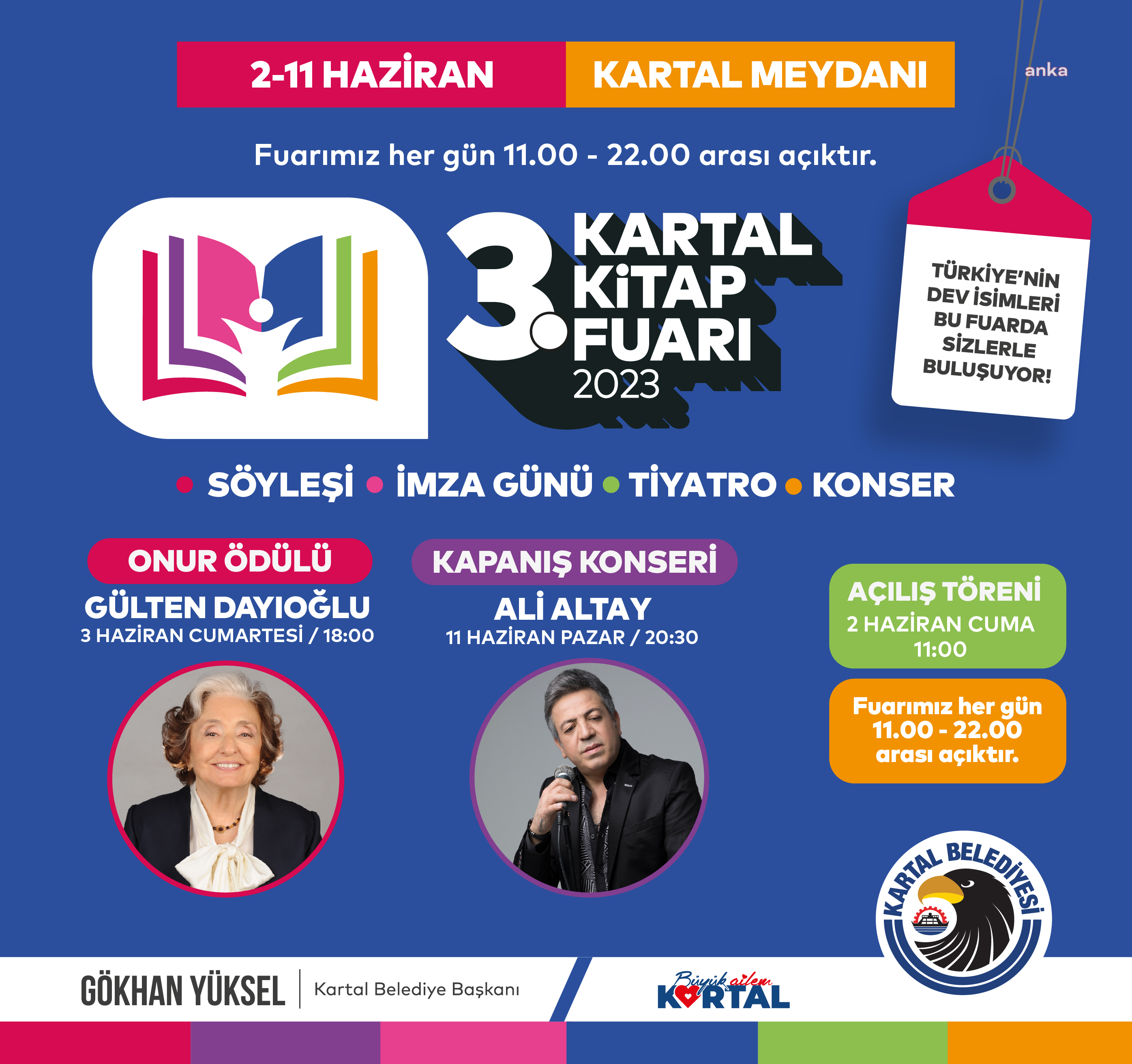 ‘KARTAL KİTAP FUARI’, BU YIL 3. KEZ KAPILARINI AÇIYOR