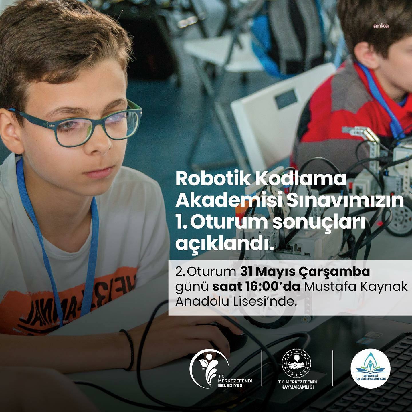 MERKEZEFENDİ BELEDİYESİ ROBOTİK KODLAMA AKADEMİSİ SINAV SONUÇLARI AÇIKLANDI