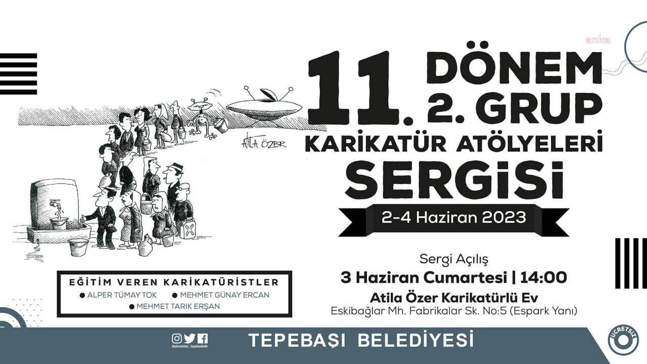 TEPEBAŞI’NDA ÇOCUK KARİKATÜRİSTLERİN ESERLERİ GÖRÜCÜYE ÇIKIYOR