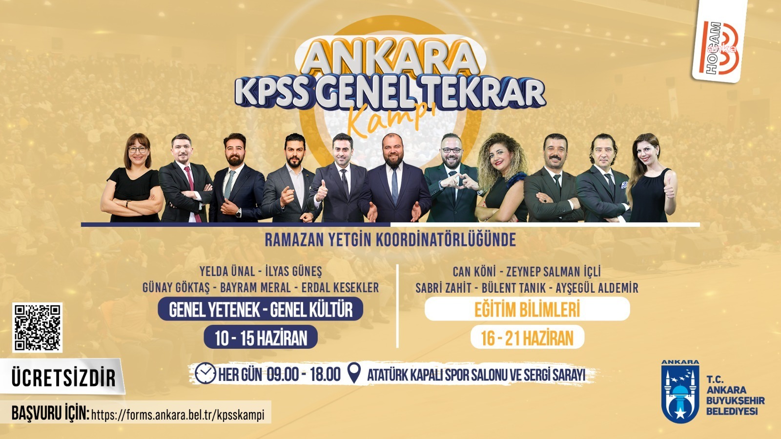 ANKARA BÜYÜKŞEHİR BELEDİYESİ’NDEN ÜCRETSİZ 'KPSS GENEL TEKRAR KURSU'
