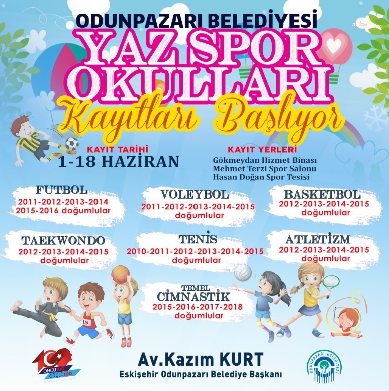ODUNPAZARI BELEDİYESİ'NİN YAZ OKULLARINA KAYITLAR BAŞLIYOR
