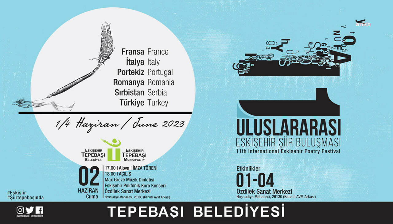 11. ULUSLARARASI ESKİŞEHİR ŞİİR BULUŞMASI BAŞLIYOR