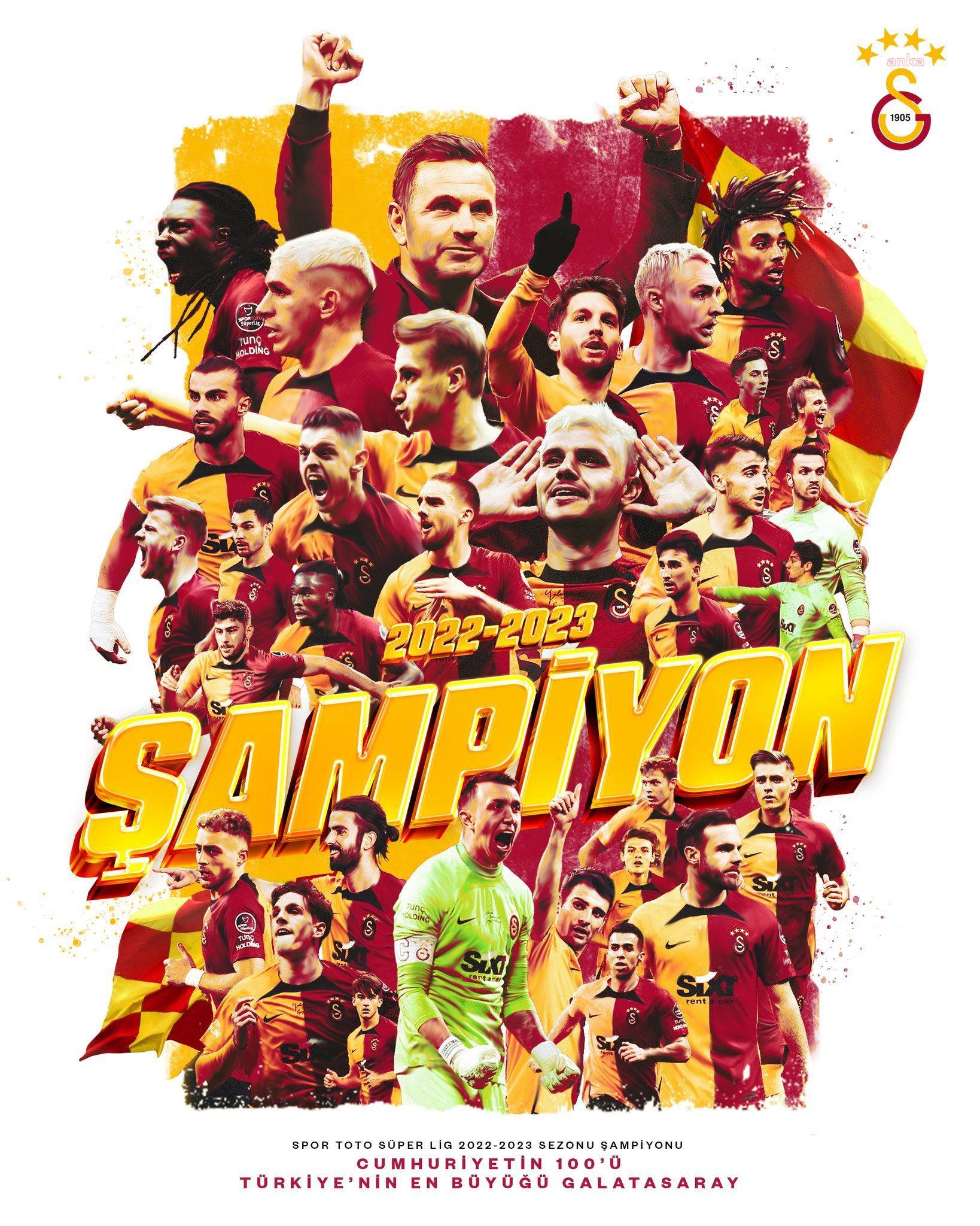 LİDERLER, ŞAMPİYONLUĞUNU İLAN EDEN GALATASARAY’I KUTLADI