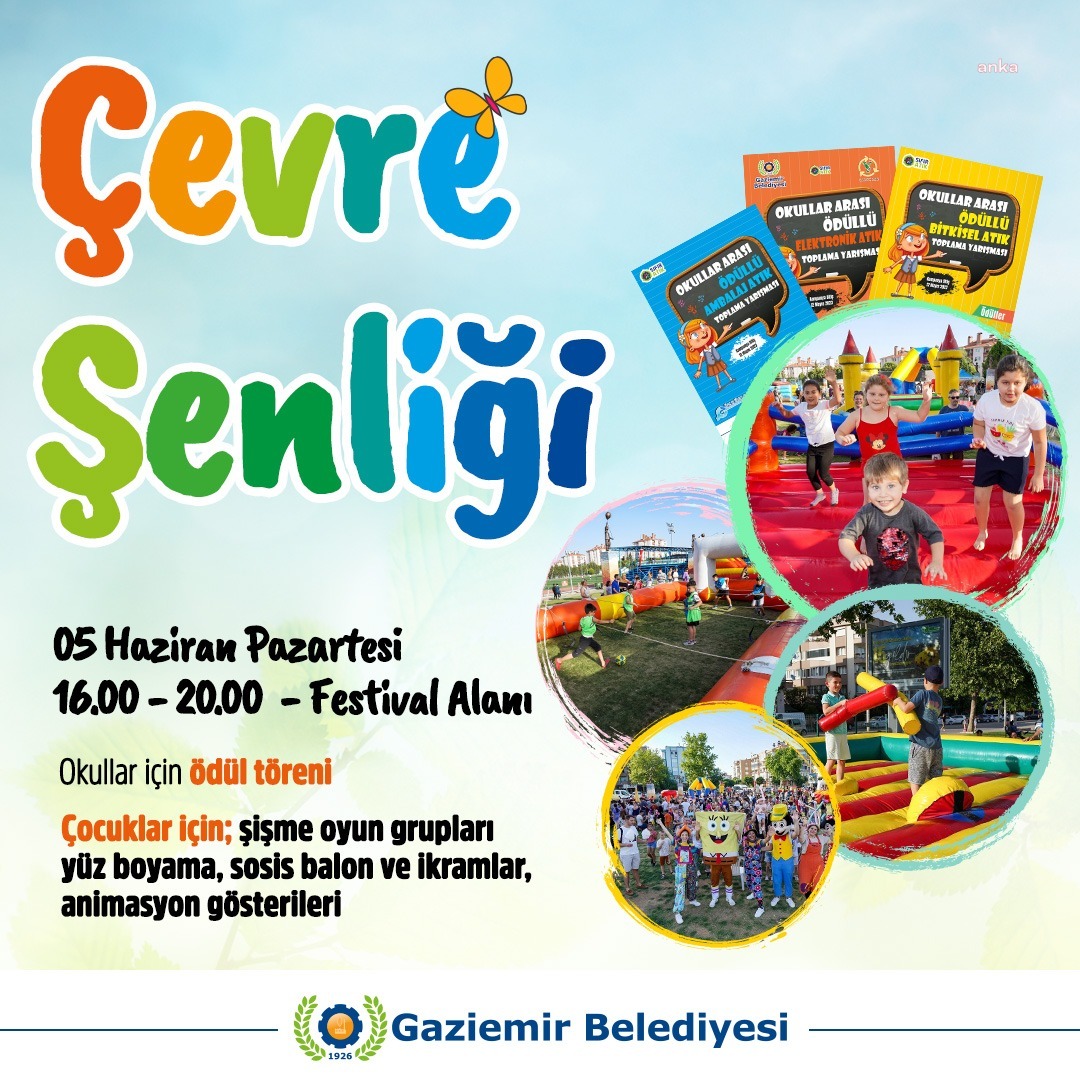 GAZİEMİR BELEDİYESİ'NDEN ÇOCUKLARA ÖZEL ÇEVRE ŞENLİĞİ