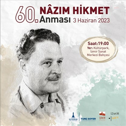 NAZIM HİKMET, KÜLTÜRPARK'TA ANILACAK