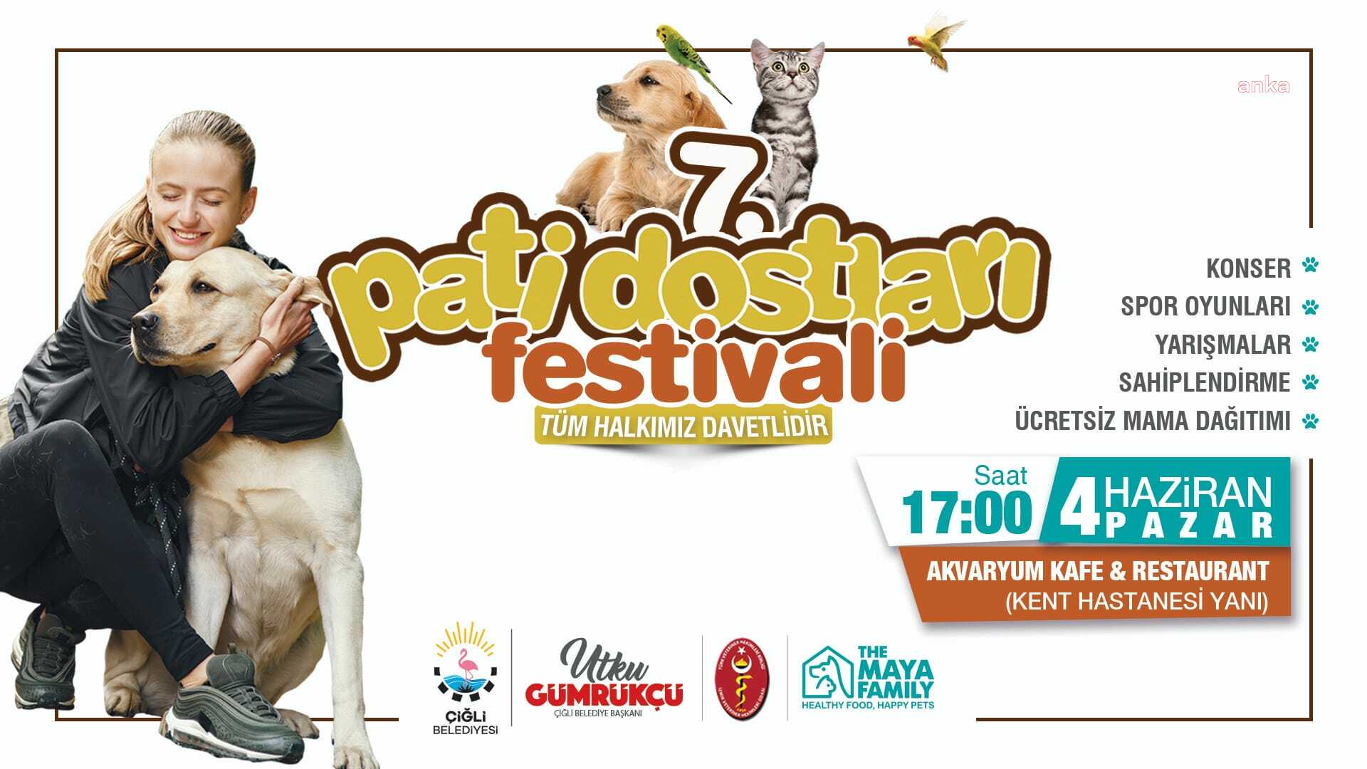 ÇİĞLİ BELEDİYESİ 7. PATİ DOSTLARI FESTİVALİNE EV SAHİPLİĞİ YAPACAK