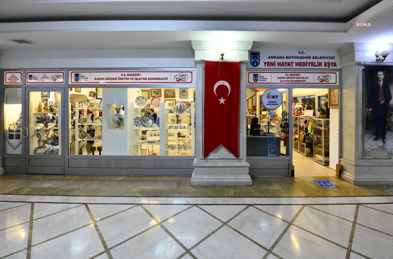 ANKARA BÜYÜKŞEHİR BELEDİYESİ’NİN BELMEK MAĞAZALARI ÜRETEN KADINLARA GELİR KAPISI OLUYOR