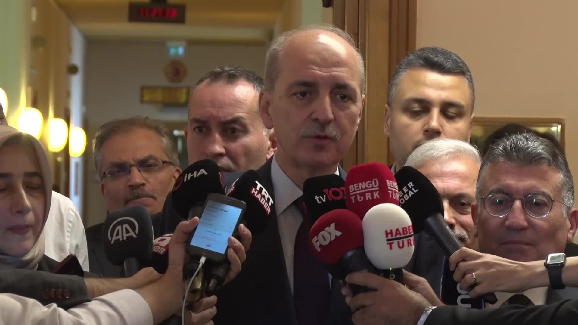 AKP’NİN TBMM BAŞKAN ADAYI NUMAN KURTULMUŞ: “AMACIMIZ SİYASİ PARTİLER OLARAK FARKLI FİKİRLERE SAHİP OLMAKLA BİRLİKTE TÜRKİYE’NİN ORTAK HEDEFLERİNDE KENETLENMEYİ BAŞARABİLMİŞ BİR MECLİS’İ OLUŞTURABİLMEKTİR”