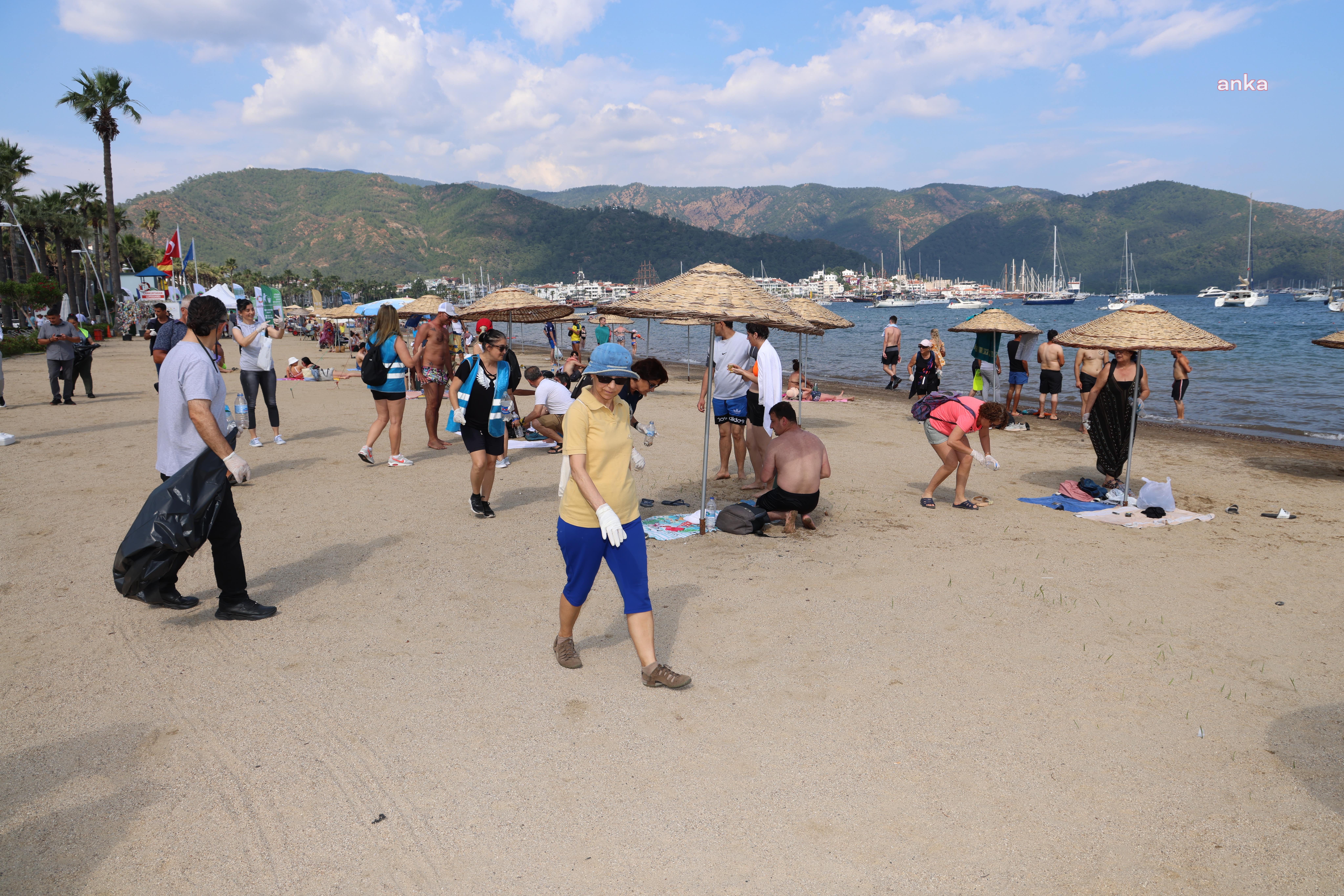 MARMARİS BELEDİYESİ'NE AİT 2 PLAJA ÇEVRE GÜNÜ’NDE MAVİ BAYRAK
