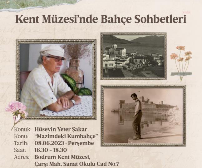 BODRUM BELEDİYESİ'NİN ‘BAHÇE SOHBETLERİ’ BAŞLIYOR