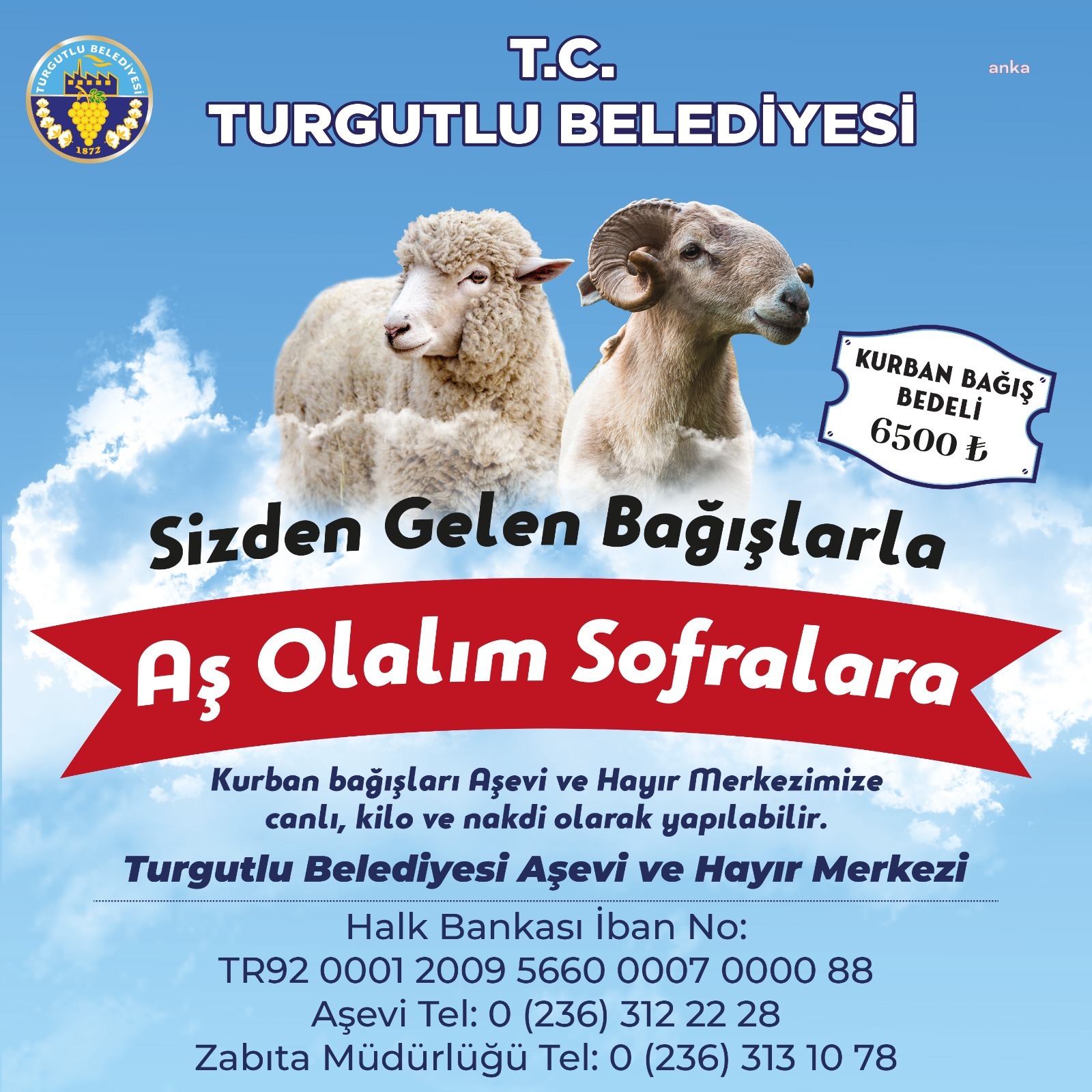 TURGUTLU BELEDİYESİ, KURBAN BAYRAMI’NDA İHTİYAÇ SAHİBİ AİLELERİN YANINDA
