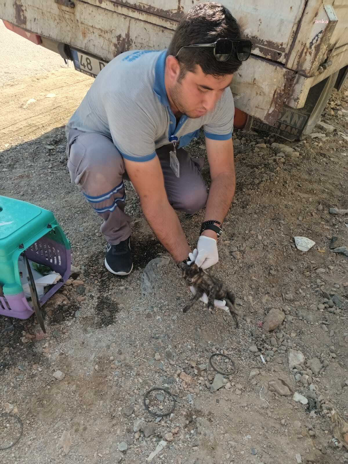 VATANDAŞ İHBAR ETTİ, BODRUM BELEDİYESİ MÜDAHALE ETTİ