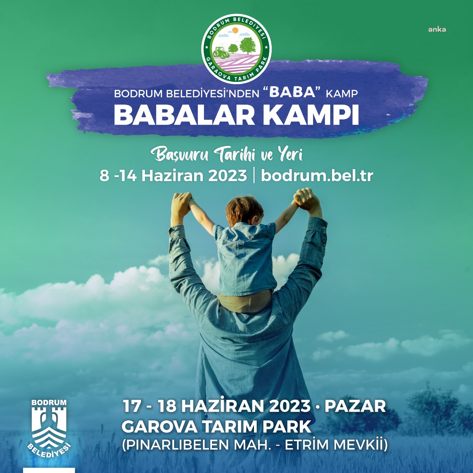 BODRUM BELEDİYESİ’NDEN BABALAR GÜNÜ'NE ÖZEL KAMP ETKİNLİĞİ