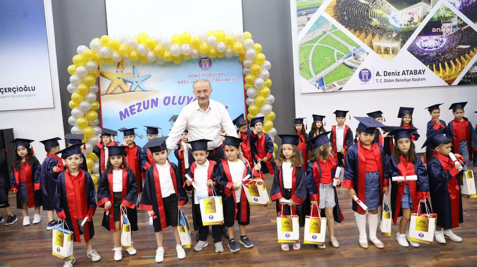DİDİM BELEDİYESİ KREŞİNDE MEZUNİYET HEYECANI
