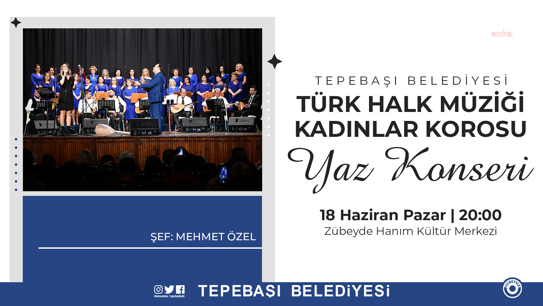 TEPEBAŞI BELEDİYESİ THM KADINLAR KOROSUNDAN YAZ KONSERİ