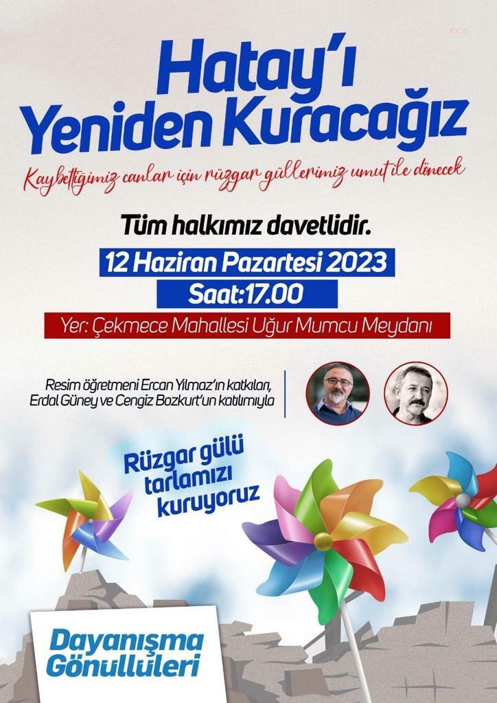 HATAY’DA RÜZGAR GÜLÜ SANAT PROJESİ BAŞLIYOR