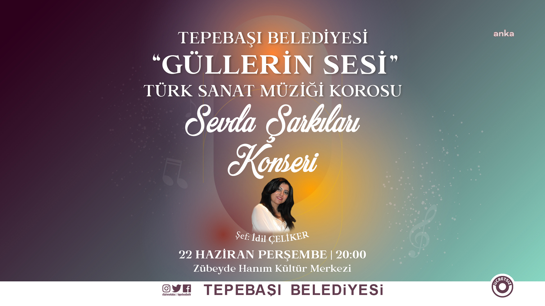 TEPEBAŞI’NDA ‘SEVDA ŞARKILARI’ MÜZİKSEVERLERLE BULUŞACAK