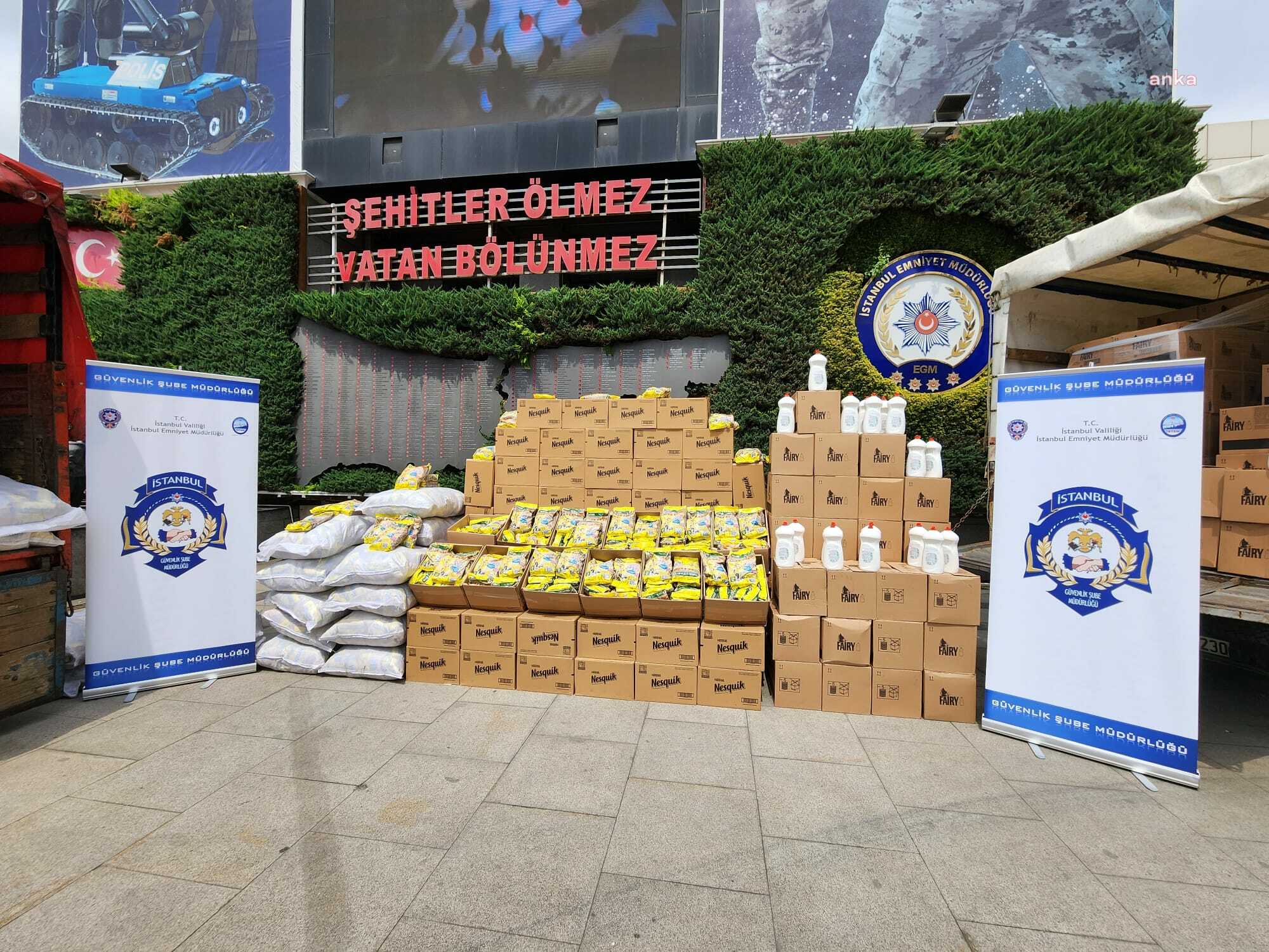İSTANBUL'DA 15 TON TAKLİT DETERJAN VE GIDA ÜRÜNLERİ ELE GEÇİRİLDİ