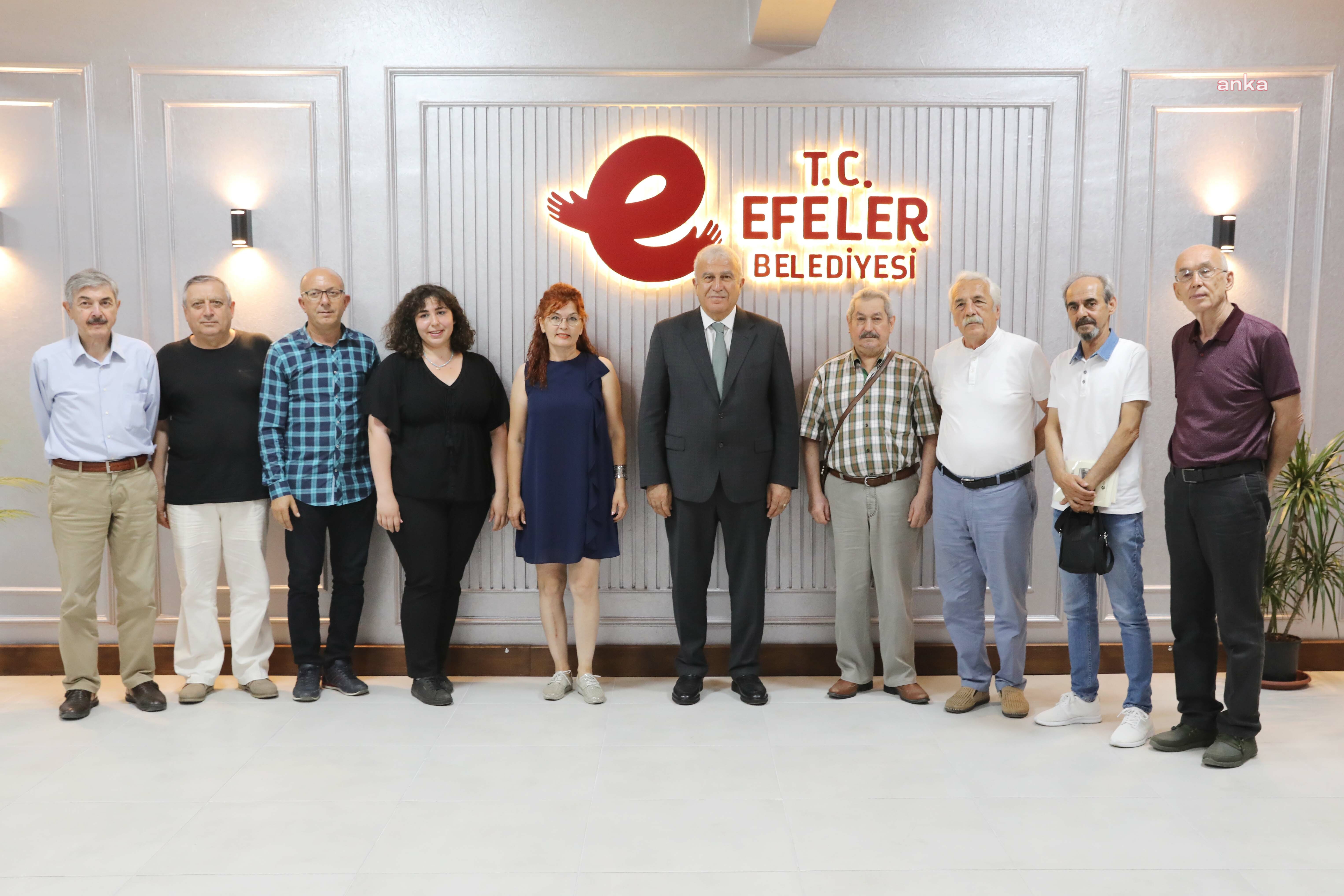 EFELER BELEDİYE BAŞKANI ATAY, YAZARLARLA BULUŞTU