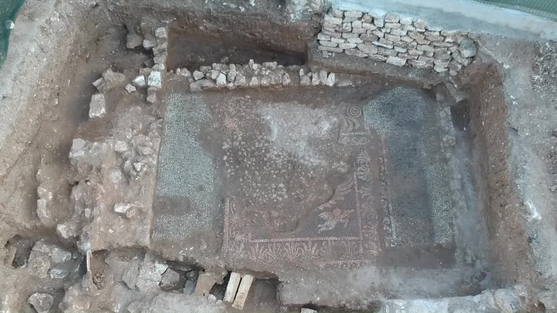 SİNOP’TA ORTAYA ÇIKARILAN VE MİLATTAN ÖNCE 4. YÜZYILA AİT MOZAİKLERİN VARLIKLI BİR AİLENİN YEMEK ODASI OLDUĞU BELİRTİLDİ