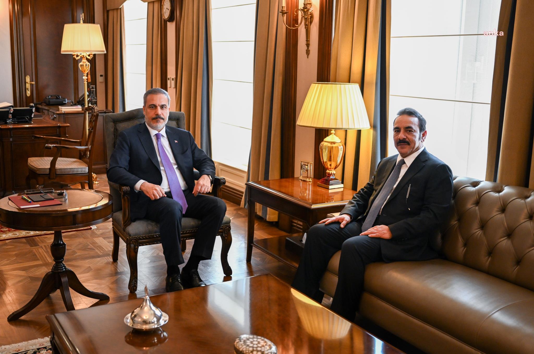 DIŞİŞLERİ BAKANI HAKAN FİDAN, KATAR’IN ANKARA BÜYÜKELÇİSİ AL THANİ'Yİ KABUL ETTİ