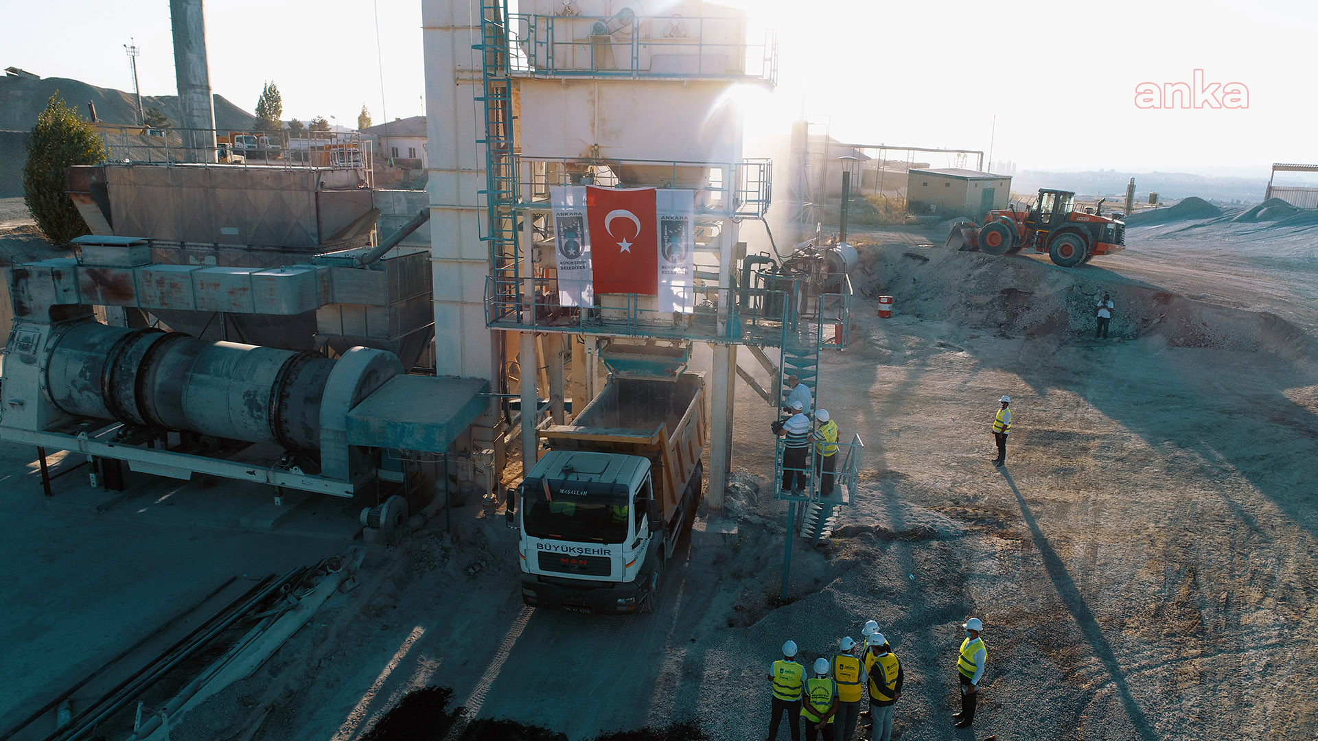 ANKARA BÜYÜKŞEHİR BELEDİYESİ, ASFALT ÜRETİMİNE HIZ KATTI