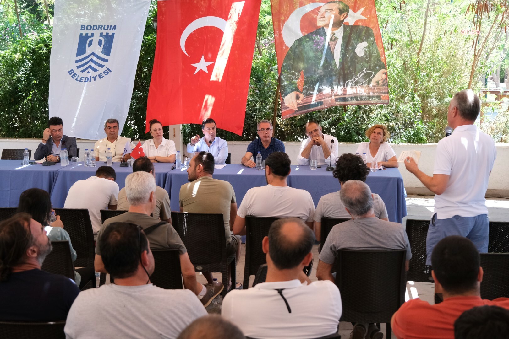 BODRUM BELEDİYE BAŞKANI ARAS, BİTEZ ESNAFIYLA BİR ARAYA GELDİ