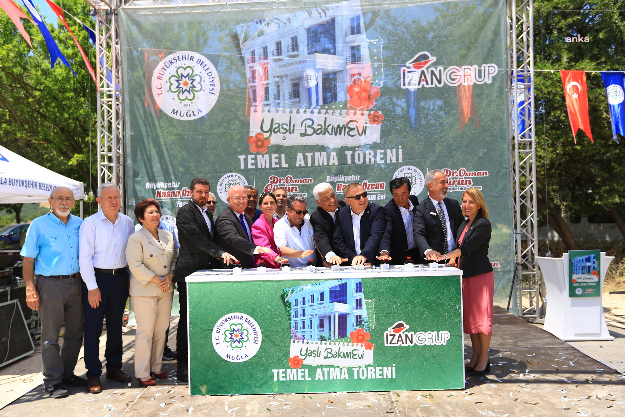 MUĞLA’DA HASAN ÖZCAN HUZUREVİ’NİN TEMELİ TÖRENLE ATILDI