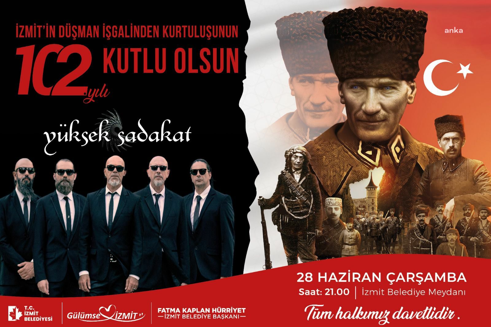 İZMİT’TE KURTULUŞ COŞKUSU YÜKSEK SADAKAT İLE YAŞANACAK