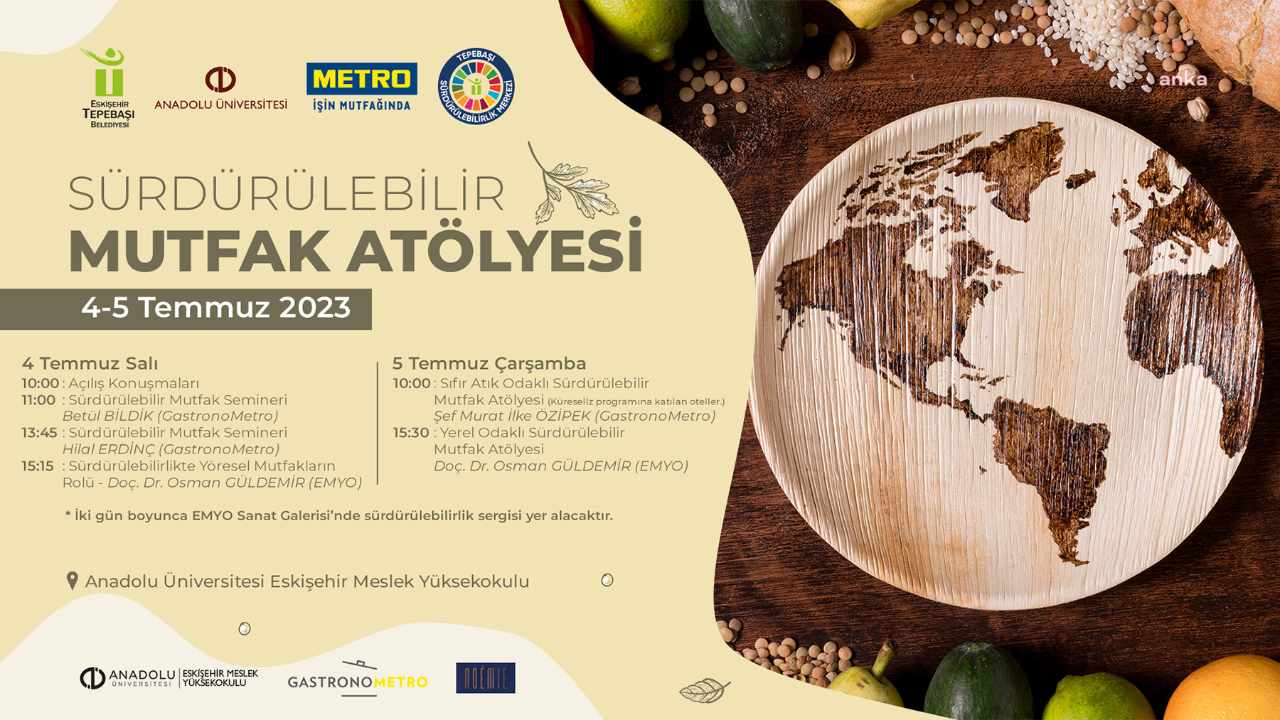TEPEBAŞI'NDA ‘SÜRDÜRÜLEBİLİR MUTFAK ATÖLYESİ’ BAŞLIYOR