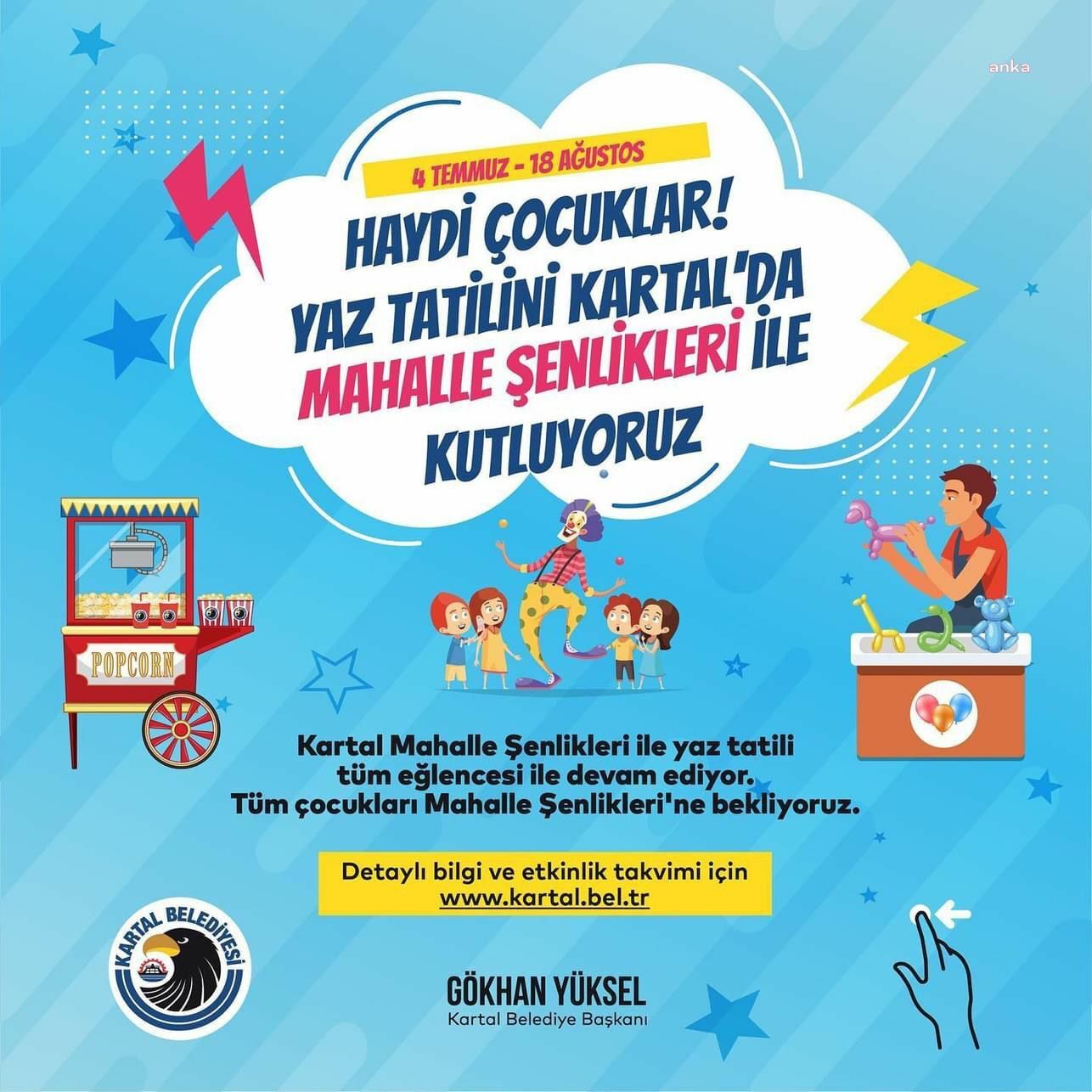 KARTAL BELEDİYESİ’NİN MAHALLE ŞENLİKLERİ BAŞLIYOR