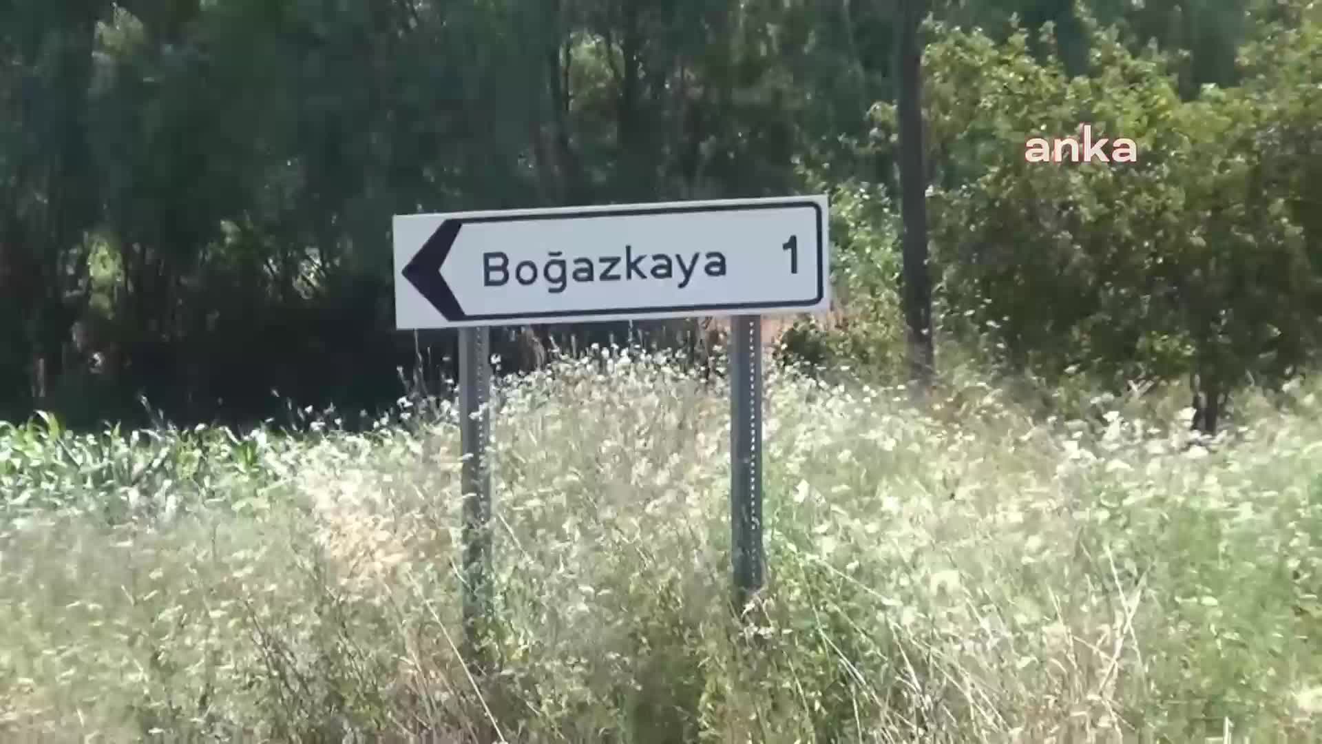 ÇORUM'UN BOĞAZKAYA KÖYÜNDE AÇILACAK TAŞ OCAĞINA KÖYLÜLER KARŞI ÇIKTI: "TAŞ OCAĞI YAPILIRSA SU KAYNAKLARIMIZ TAMAMEN YOK OLACAK"
