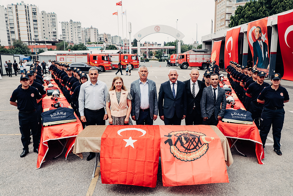 ADANA BÜYÜKŞEHİR BELEDİYESİ’NİN YENİ İTFAİYE ERLERİ YEMİN EDEREK GÖREVE BAŞLADI