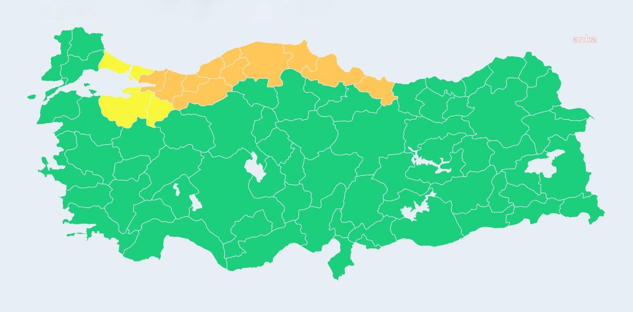 AFAD: “11 İLDE TURUNCU, 4 İLDE SARI KOD İLE YAĞIŞ UYARISI YAPILMIŞTIR. VATANDAŞLARIMIZIN OLUMSUZLUKLARA KARŞI DİKKATLİ OLMASINI ÖNEMLE HATIRLATIYORUZ”
