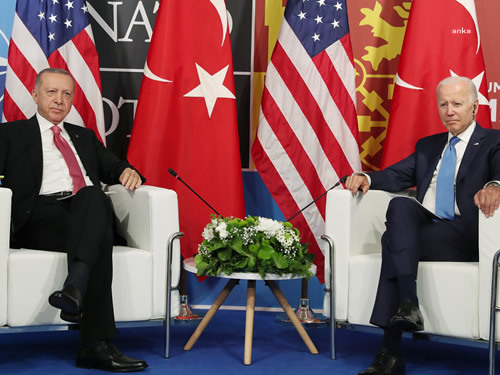 CUMHURBAŞKANI ERDOĞAN, ABD BAŞKANI BIDEN İLE TELEFONDA GÖRÜŞTÜ