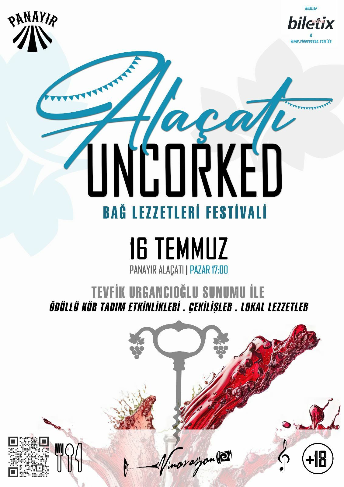 ALAÇATI UNCORKED FEST İLE BAĞ LEZZETLERİ BAŞLIYOR