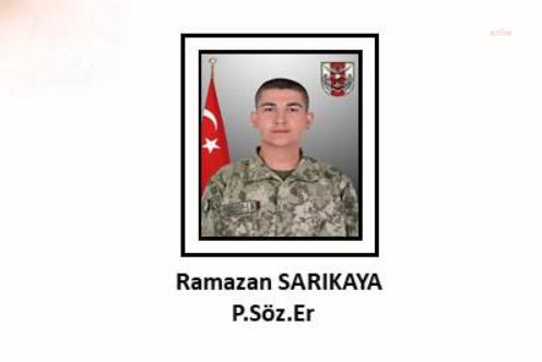 MSB: SÖZLEŞMELİ ER RAMAZAN SARIKAYA ŞEHİT OLDU