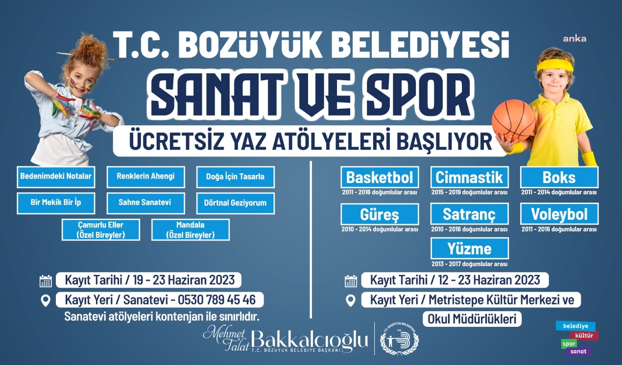 BOZÜYÜK BELEDİYESİ BASKETBOL KURSUNA YOĞUN İLGİ