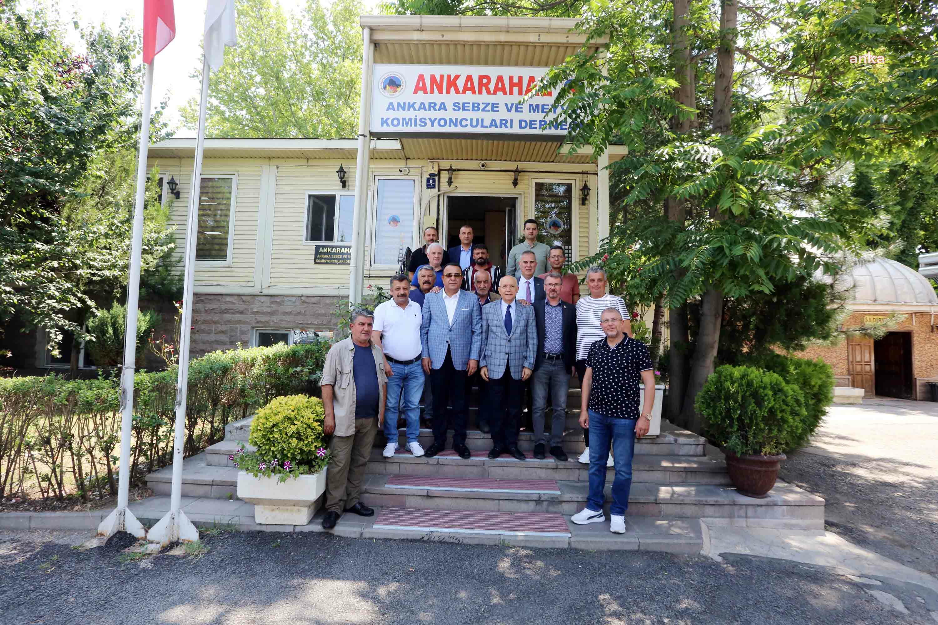 YENİMAHALLE BELEDİYE BAŞKANI YAŞAR, TOPTANCI HALİ ESNAFININ SORUNLARINI DİNLEDİ
