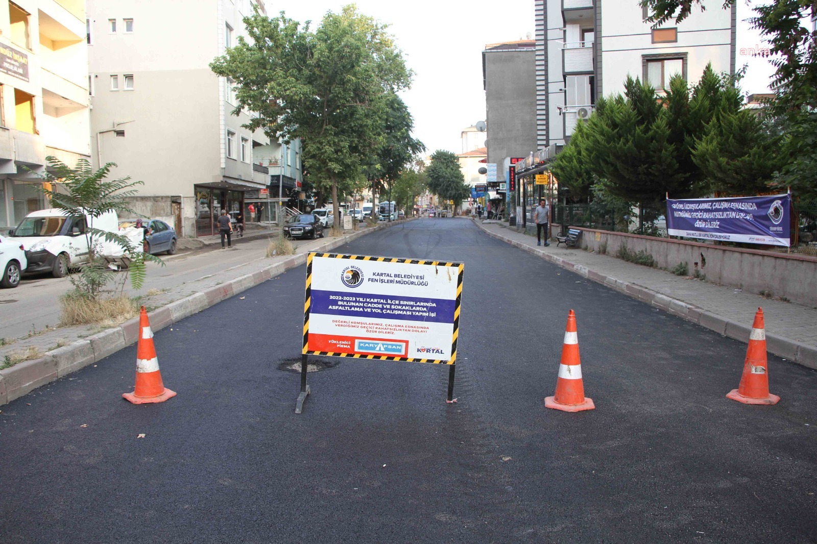 KARTAL’DA ASFALT SERİM ÇALIŞMALARI SÜRÜYOR