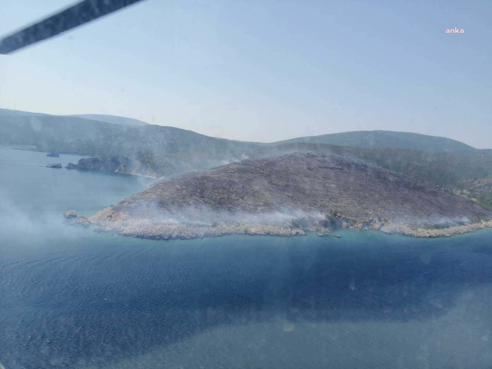 URLA'DA MAKİLİK ALANDA ÇIKAN YANGIN KONTROL ALTINA ALINDI