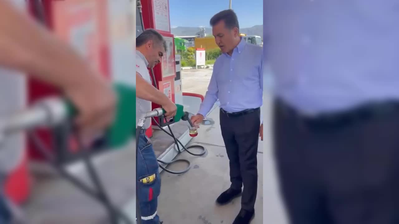 MUSTAFA SARIGÜL’DEN BARDAKLI AKARYAKIT ZAMMI PROTESTOSU: “BİR BARDAK BENZİN OLMUŞ 10 LİRA. BU 10 LİRAYLA TEKER NASIL DÖNECEK”