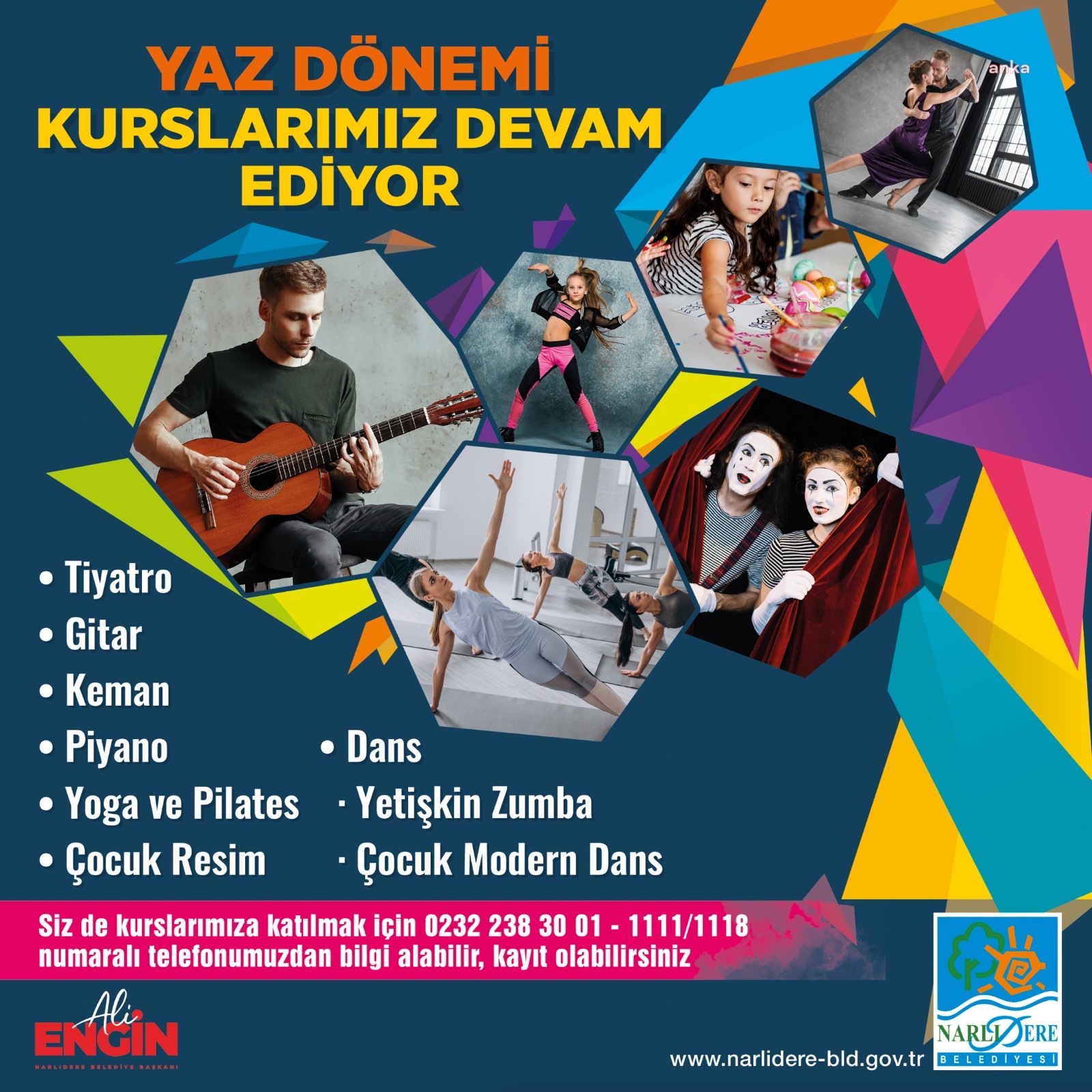 NARLIDERE’NİN KÜLTÜR SANAT KURSLARI YAZIN DA DEVAM EDİYOR