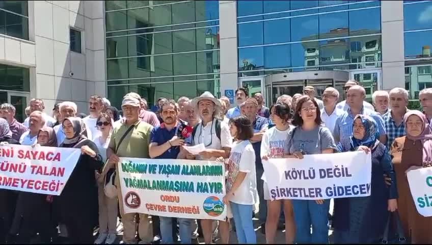 ORDU'NUN ULUBEY İLÇESİNDE BENTONİT MADENİNE KARŞI ÇIKAN HALK, ‘ÇED GEREKLİ DEĞİLDİR’ KARARI İÇİN İPTAL DAVASI AÇTI