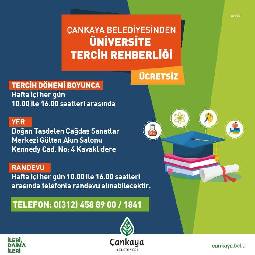 ÇANKAYA BELEDİYESİ'NDEN ÜCRETSİZ TERCİH DANIŞMANLIĞI HİZMETİ
